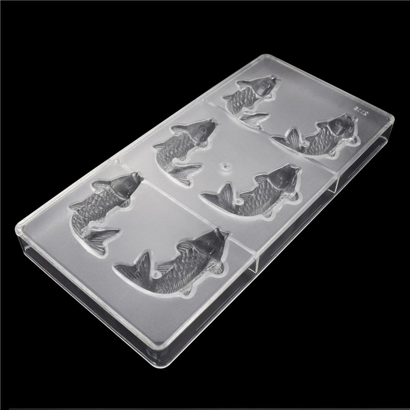 Chocolate Bar 3D Mold Polycarbonate Form Plastic Tray Cake Decorating Baking Pastry Tools Moldes Para Chocolate