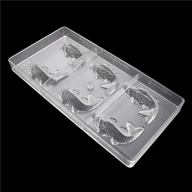 Chocolate Bar 3D Mold Polycarbonate Form Plastic Tray Cake Decorating Baking Pastry Tools Moldes Para Chocolate