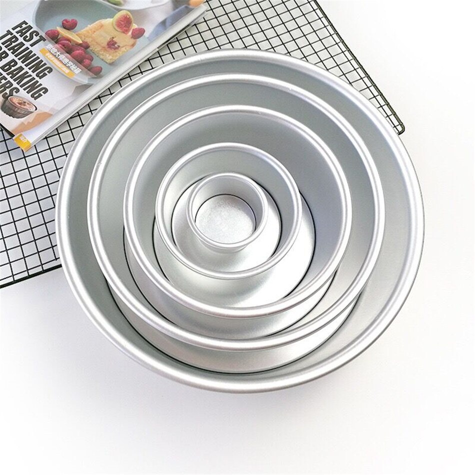 2/4/6/8/10 Inch Round Live Bottom Cake Mold Baking Mold Bread Decoration Non-stick Home Kitchen Oven Baking Tool Tray 1PCS