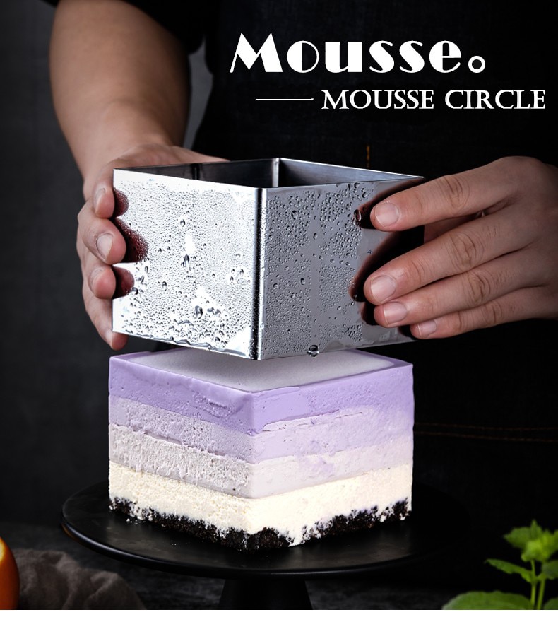 Stainless Steel Round Mousse Rings Mold circular Bread Ring Mold baking Wedding Molds Ustensiles PatisserieBrownie, mousse