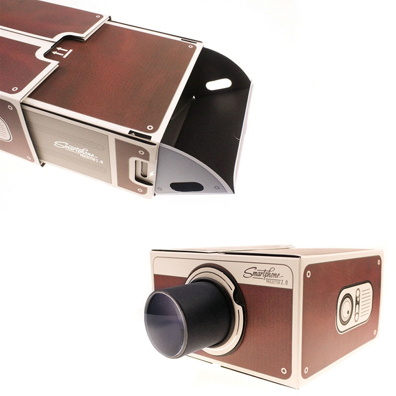 Mini Portable Cinema Cardboard Smartphone Projection Mobile phone Projector