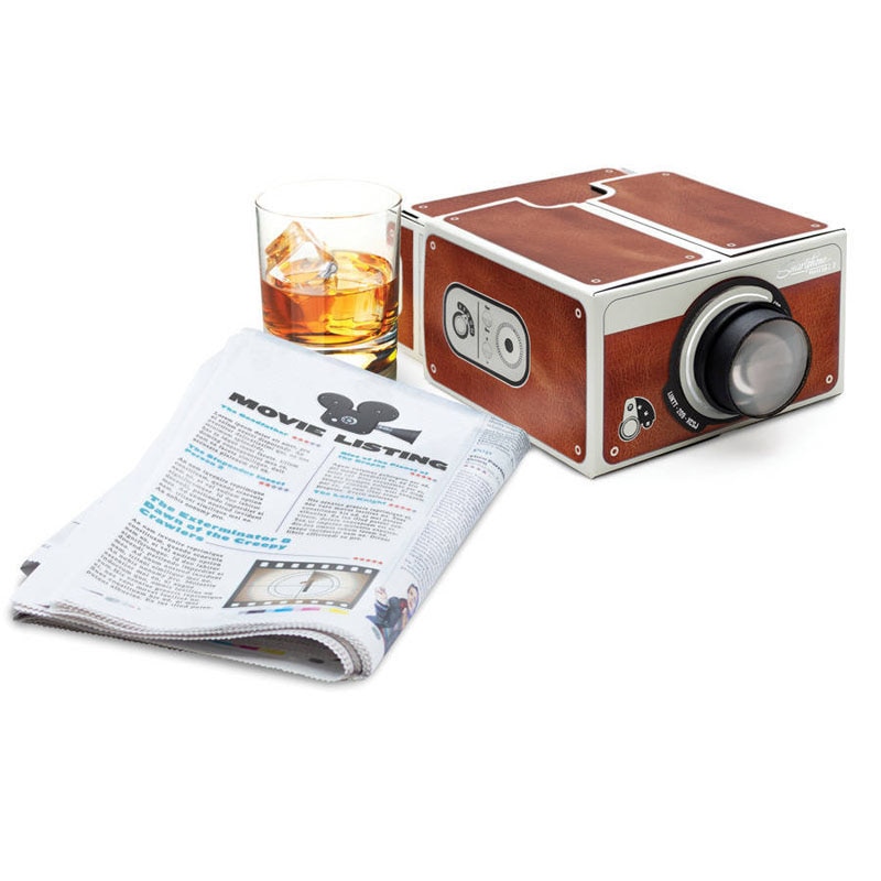 Mini Portable Cinema Cardboard Smartphone Projection Mobile phone Projector