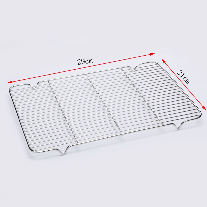 stainless steel BBQ Grill Meshes Oven Net Wire Steaming Kebab Barbecue Mesh Rack Kitchen bread cold rack Baking Tray plate tray