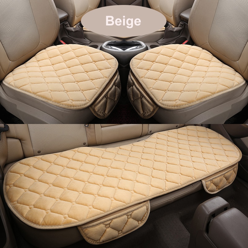 Car Seat Covers Auto seat Protector Mat Car Seat Cushion Plush Velvet Car Accessories Car Back Seat Pad