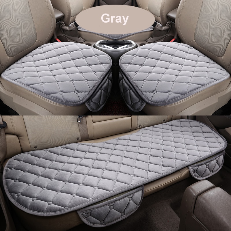 Car Seat Covers Auto seat Protector Mat Car Seat Cushion Plush Velvet Car Accessories Car Back Seat Pad