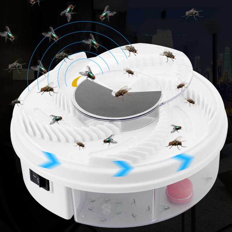 Insect Traps Fly Trap Electric USB Automatic Flycatcher Fly Trap Pest Reject Control repeller Catcher Mosquito Flying Fly Killer