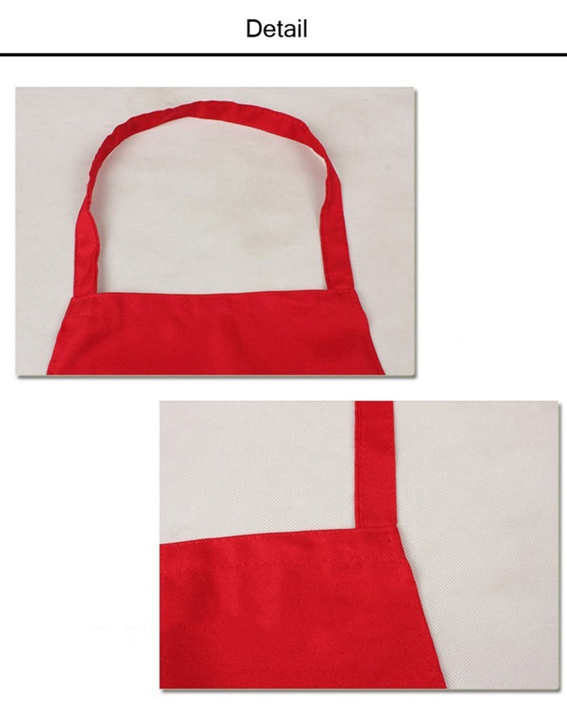 Custom Logo Pure Color Cooking Kitchen Apron for Woman Men Chef Waiter Cafe Shop BBQ Hairdresser Aprons