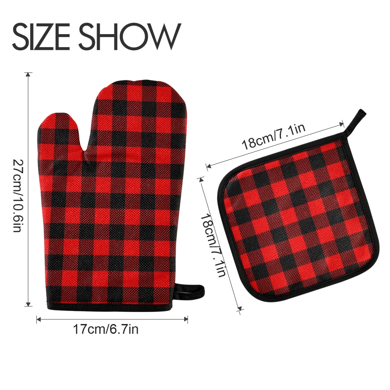 Custom Microwave Oven Mitts And Pot Holders Sets Personalized Kitchen Potholder Mat for BBQ Insulation Gloves Oven Mitts Baking