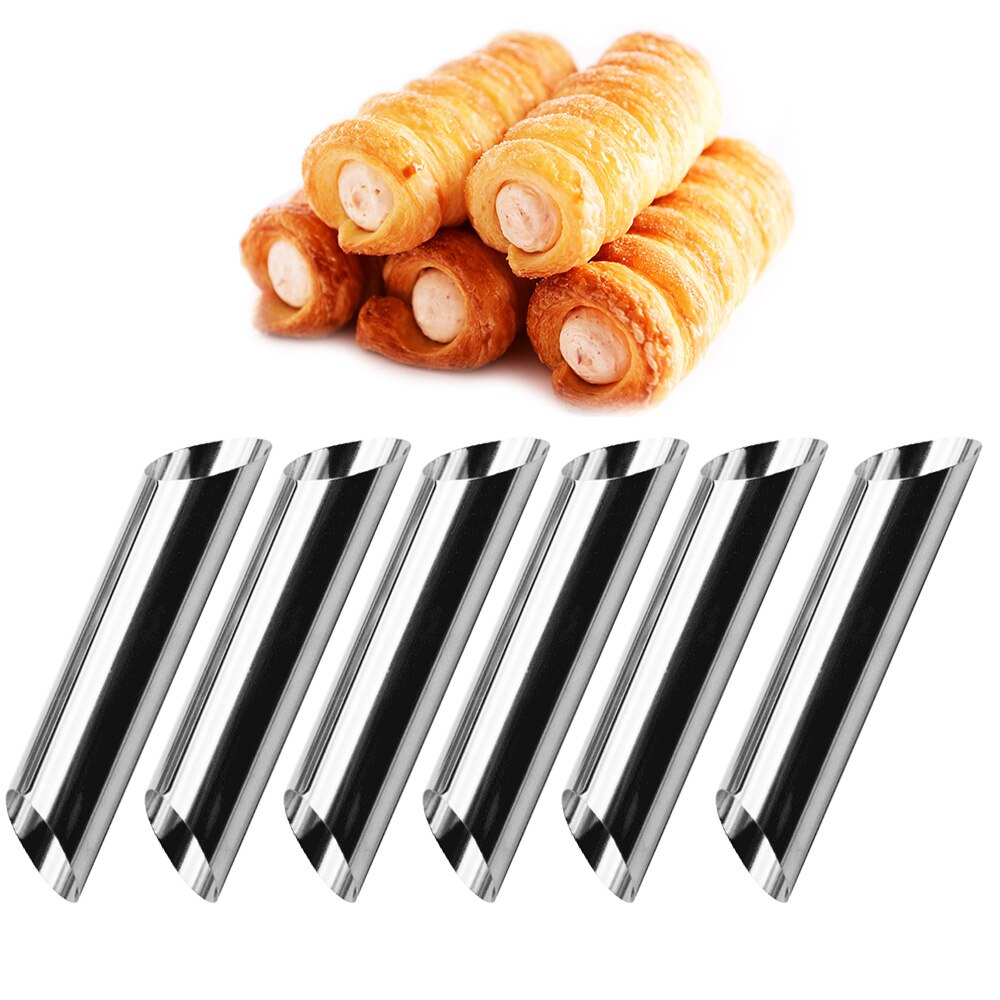 Stainless Steel Pastry Baki Cannoli Forms Food Grade Cream Horn Mould Cake Horn Mold Cannoli Tubes shells Pastry Baking Mold