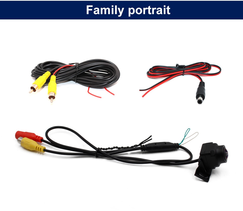 HD 1296x1080P 180 Degree Fisheye Lens Night Vision Vehicle Rear View Reverse Camera For Car Monitor or Android DVD