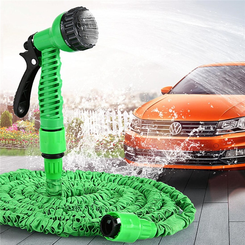 25FT-250FT Garden Hose Expandable Magic Flexible Water Hose EU Hose Plastic Hoses Pipe With Spray Gun To Watering Car Wash Spray