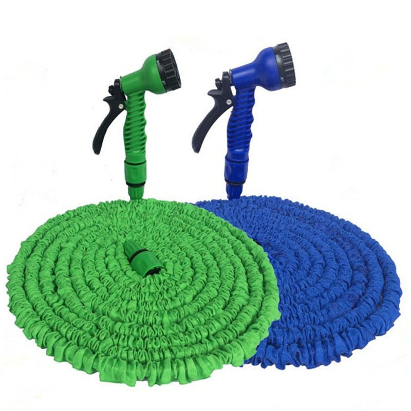 25FT-250FT Garden Hose Expandable Magic Flexible Water Hose EU Hose Plastic Hoses Pipe With Spray Gun To Watering Car Wash Spray