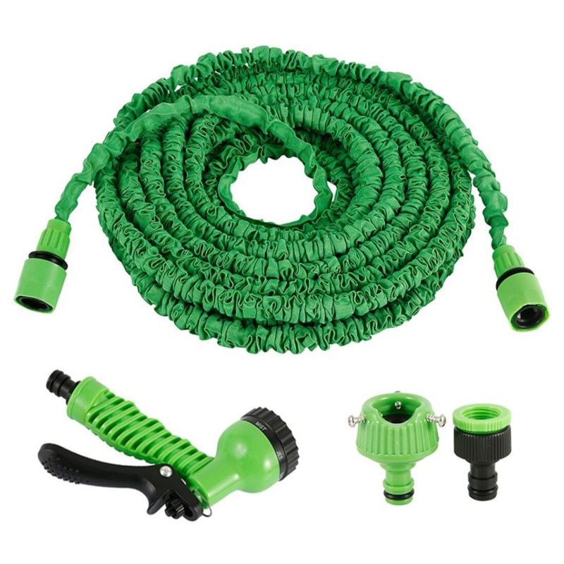 25FT-250FT Garden Hose Expandable Magic Flexible Water Hose EU Hose Plastic Hoses Pipe With Spray Gun To Watering Car Wash Spray