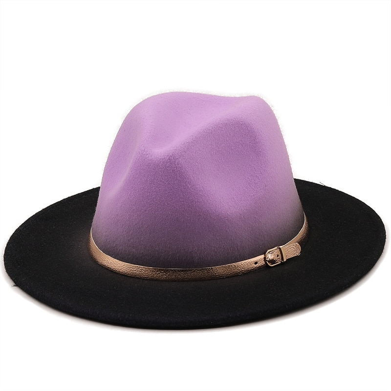 Hot Winter Autumn Imitation Woolen Women Men Ladies Fedoras Top Hat Jazz Caps European American Round Caps Bowler Hats 56-58CM