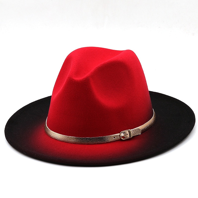 Hot Winter Autumn Imitation Woolen Women Men Ladies Fedoras Top Hat Jazz Caps European American Round Caps Bowler Hats 56-58CM