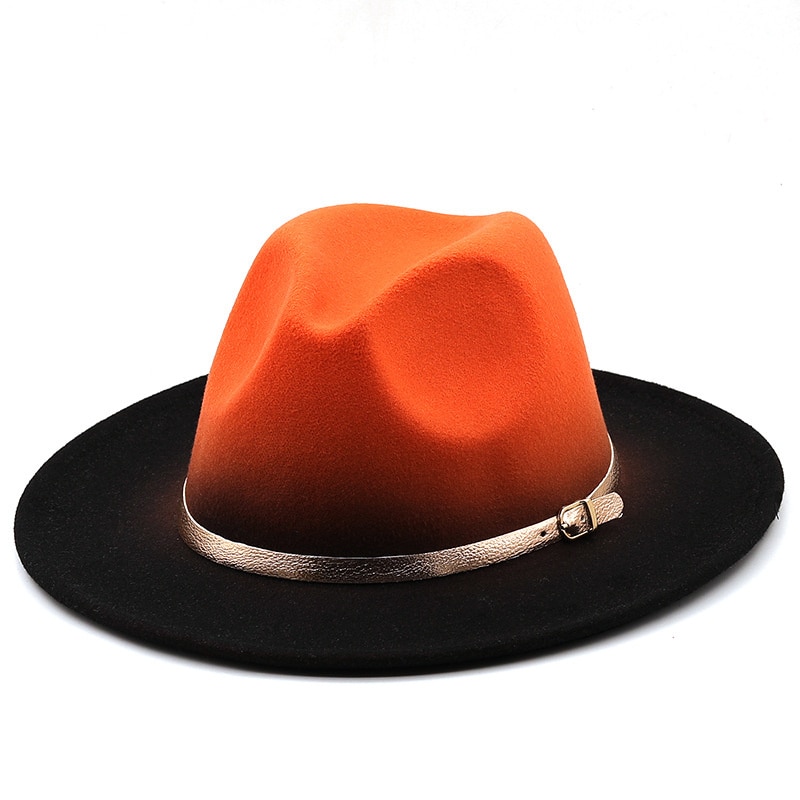 Hot Winter Autumn Imitation Woolen Women Men Ladies Fedoras Top Hat Jazz Caps European American Round Caps Bowler Hats 56-58CM