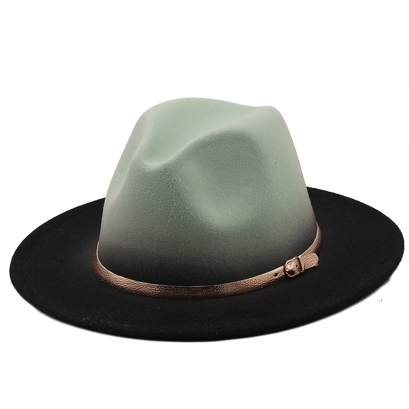 Hot Winter Autumn Imitation Woolen Women Men Ladies Fedoras Top Hat Jazz Caps European American Round Caps Bowler Hats 56-58CM