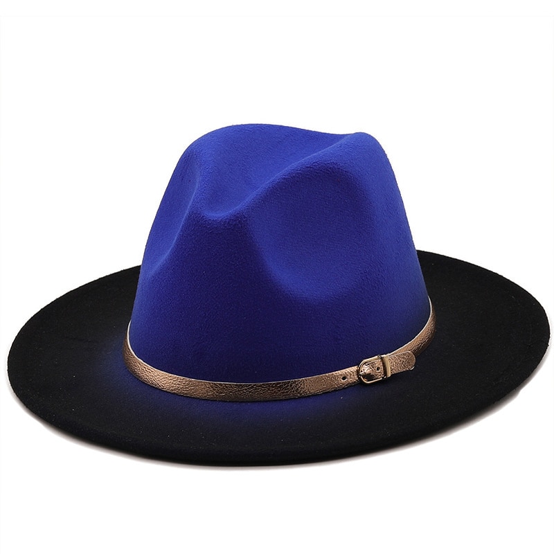 Hot Winter Autumn Imitation Woolen Women Men Ladies Fedoras Top Hat Jazz Caps European American Round Caps Bowler Hats 56-58CM