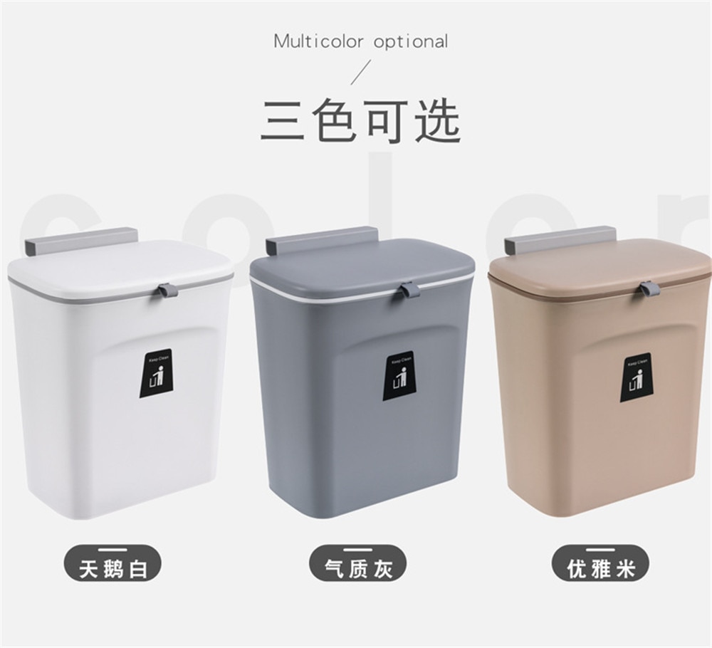 Kitchen Trash Can Kitchen Waste Bin Kitchen Garbage Cans Recycle Rubbish Bin for Kitchen Dustbin Garbage Bin Trash Bin Trashcan