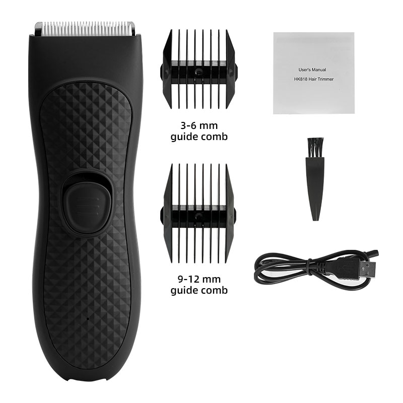 Men's Electric Groin Hair Trimmer Pubic Hair Trimmer Body Grooming Clipper for Men Bikini Epilator Rechargeable Shaver Razor