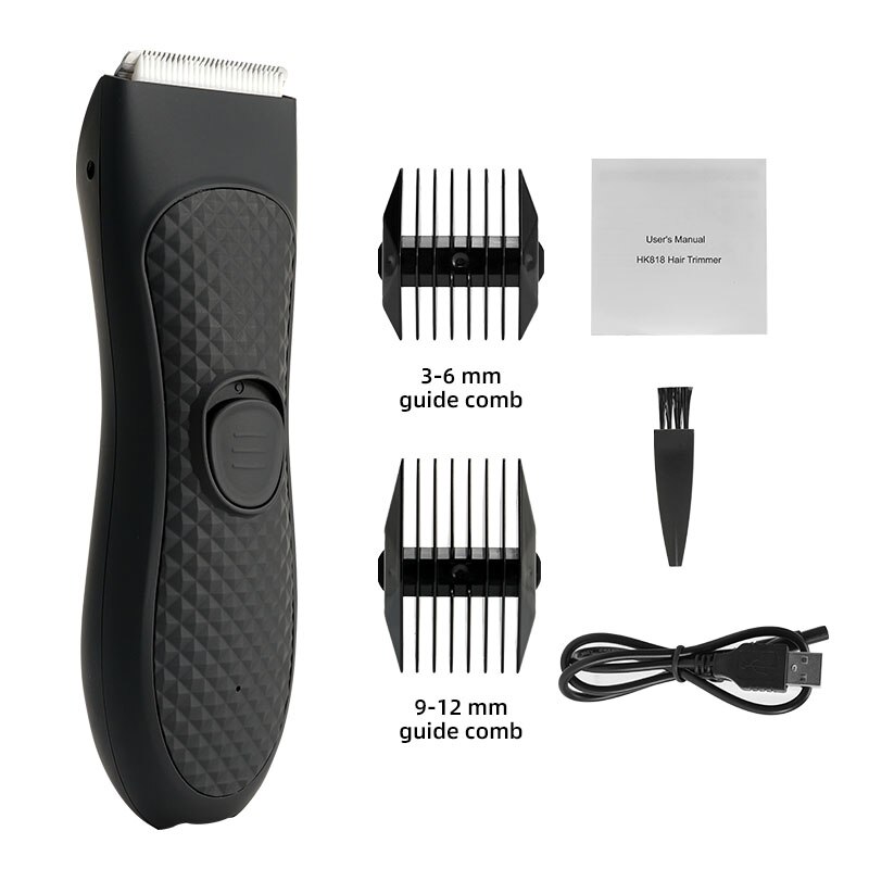 Men's Electric Groin Hair Trimmer Pubic Hair Trimmer Body Grooming Clipper for Men Bikini Epilator Rechargeable Shaver Razor