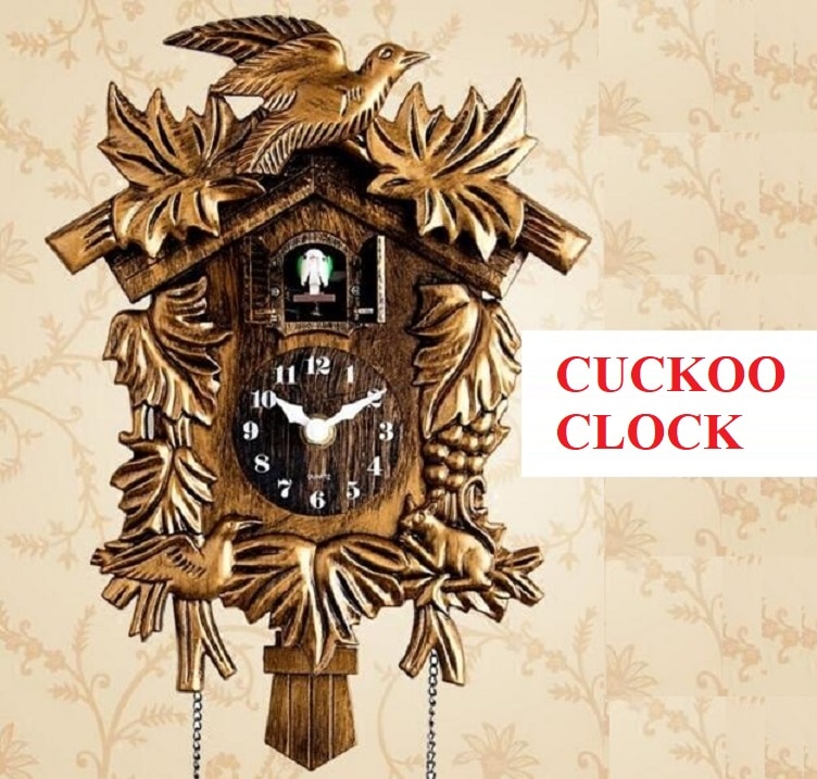 Cuckoo Clock Living Room Wall Clock Bird Cuckoo Alarm Clock Wall-watch Children Unicorn Decorations Home Day Time Alarm