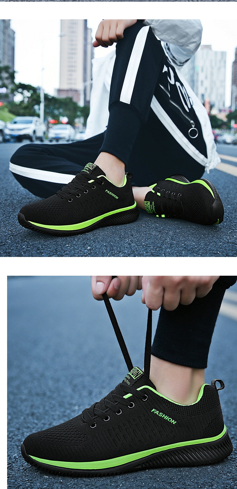 Men Women Knit Sneakers Breathable Athletic Running Walking Gym Shoes