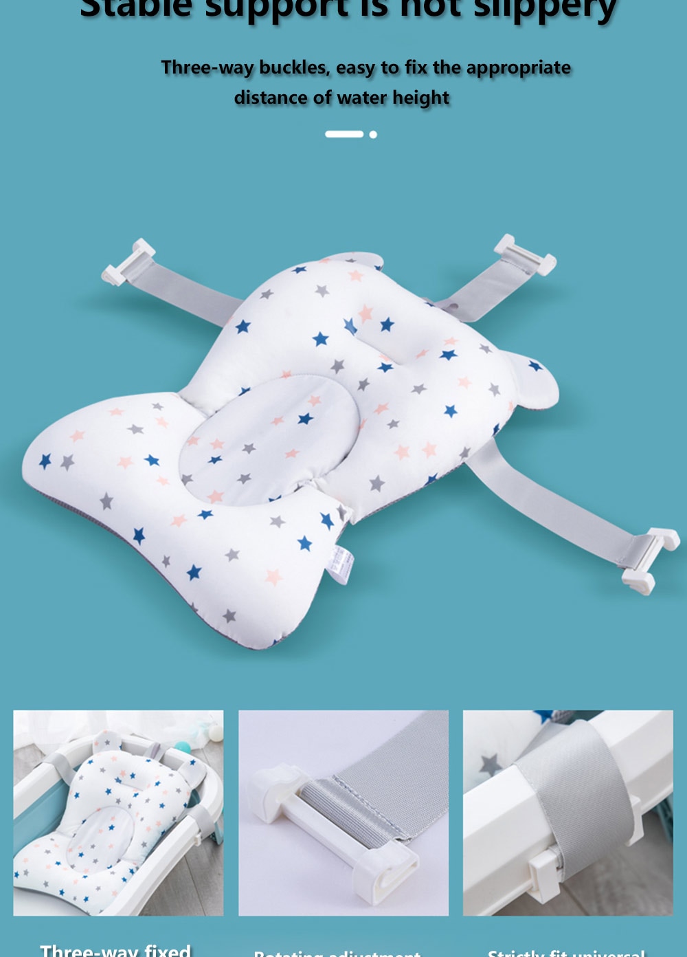 Baby Bath Seat Support Mat Foldable Baby Bath Tub Pad & Chair Newborn Bathtub Pillow Infant Anti-Slip Soft