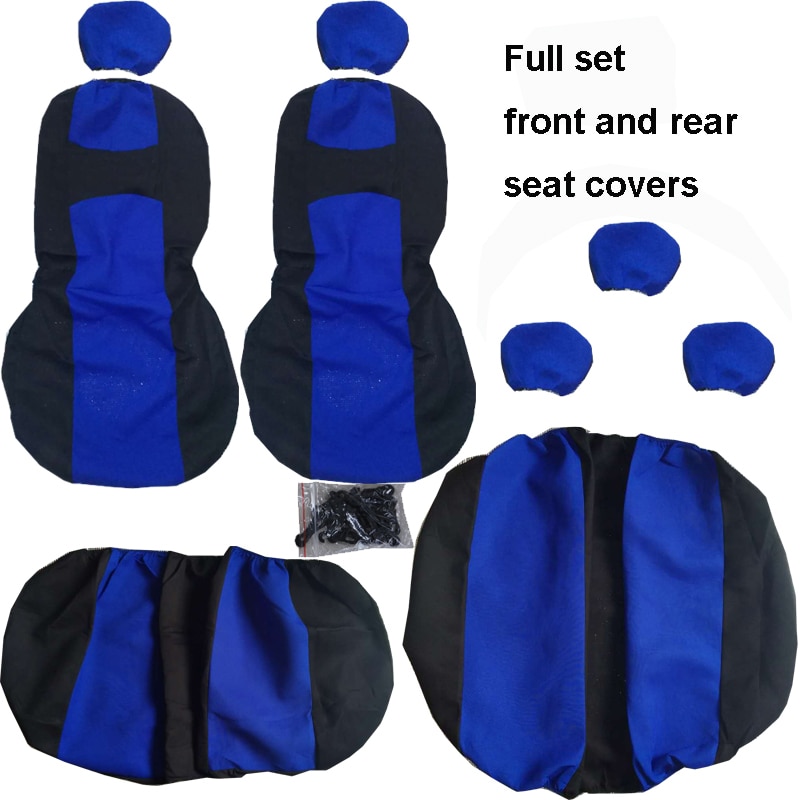 Carnong Universal Car Seat Cover Full Set Comfortable Soft Winter Anti-Cool 5 or 7 Seater Fabric Light Weight Interior Accessory