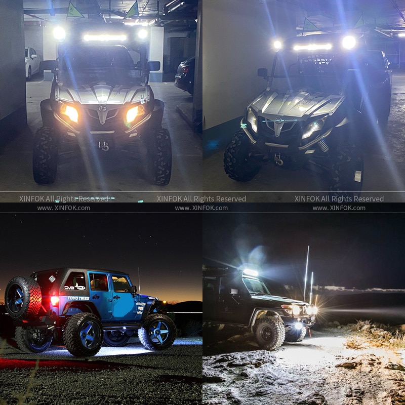 4x4 Off Road For Truck Auto 12v 24v Combo Spot Headlight LED Light Bar