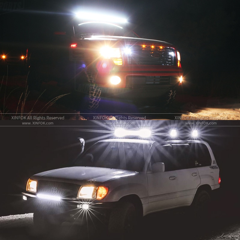 4x4 Off Road For Truck Auto 12v 24v Combo Spot Headlight LED Light Bar