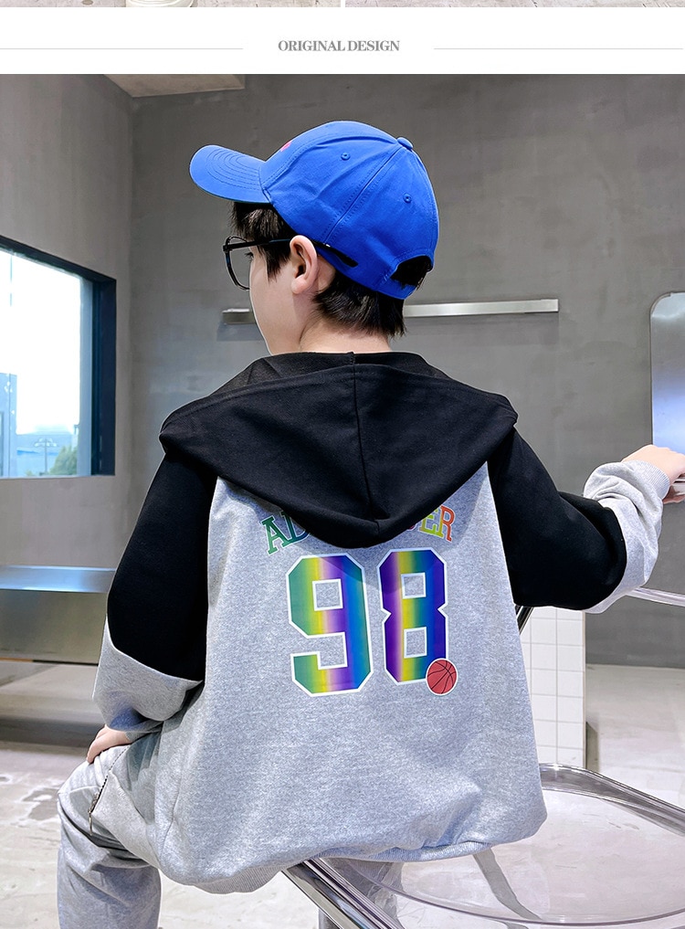 Child Boy Clothing Set Letter Hoodies Coats + Pants 2Pcs Tracksuit Suit For Kids Children Present